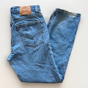 Vintage Levis 505 Jeans Mens 36 x 32 Denim 90s Regular Fit Straight‎ Leg Denim